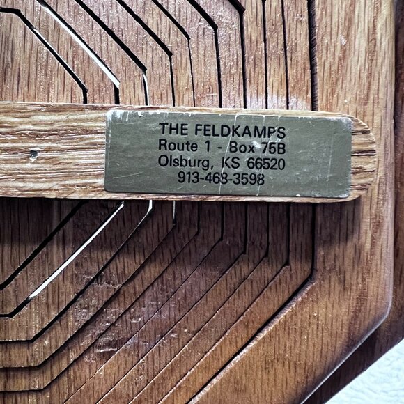 Handcrafted Wooden Collapsible Basket With Handle - Picture 11 of 11